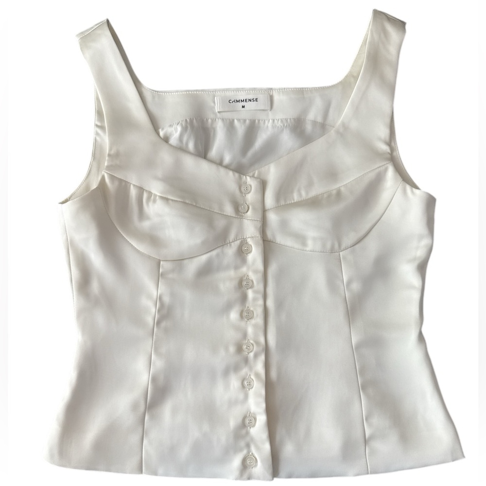 Cream SleevelessTop